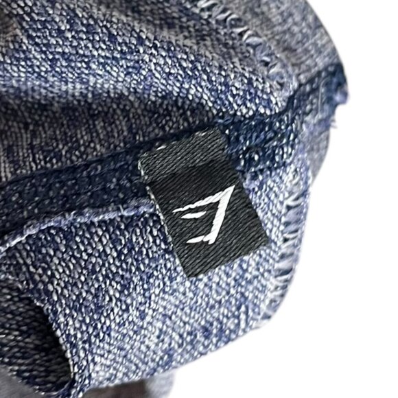 Gymshark Women's XS Flex High Waisted Leggings Blue Grey Marl Workout Gym Sporty - Picture 6 of 6